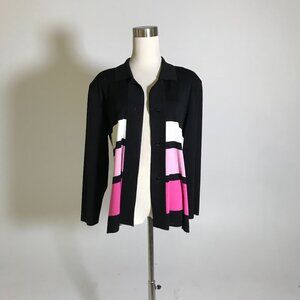 Misook 3 Tone Pink Cardigan